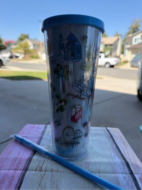Starbucks LIMITED EDITION CALIFORNIA Tumbler with Coastal Icons - SEE VIDEO!
